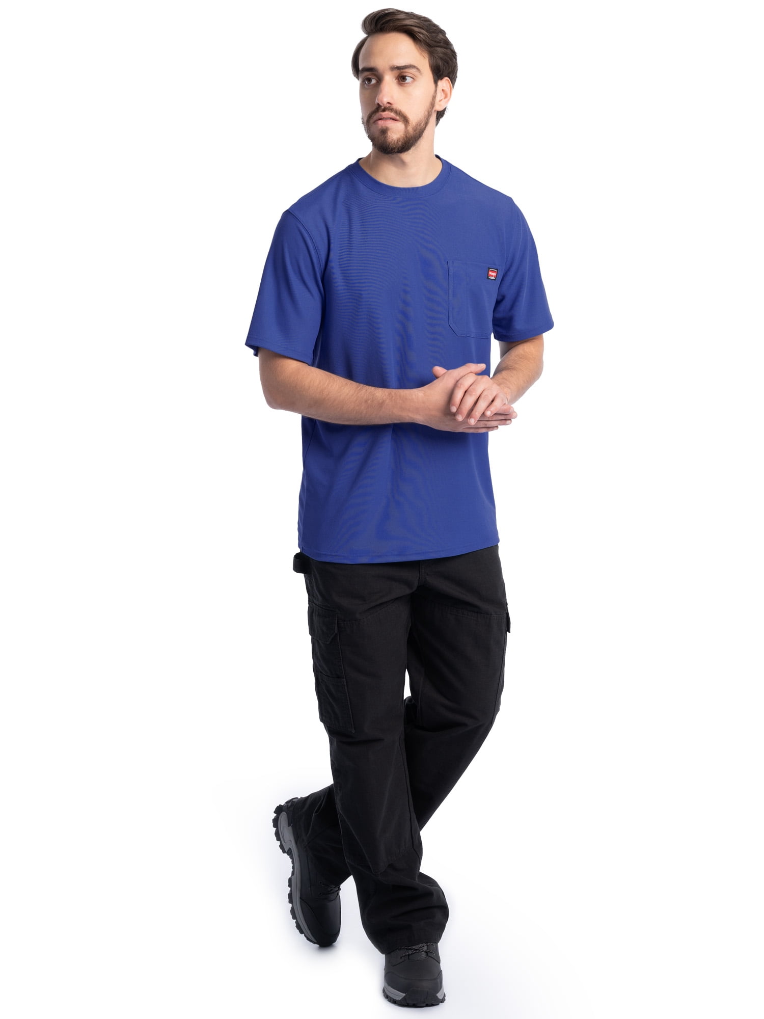 Wrangler Workwear Men's Short Sleeve UPF30 Performance Tee, Size S-5XL and LT-4XLT