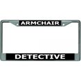 thumbnail image 1 of Armchair Detective Chrome License Plate Frame, 1 of 1