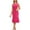 Hot Pink, variant on Lovskoo 2024 Spring Dresses for Women 2024 Trendy Casual Solid Color Sleeveless Round-Neck Ankle Dress Black-2XL