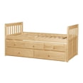 thumbnail image 4 of Lexicon Lit Gigogne Simple/Simple Contemporain en Bois et Panneau MDF, Pin Naturel, 4 of 8