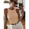 thumbnail image 3 of Body Sexy Sans Manches Dos Nageur Col Halter pour Femmes, 3 of 4