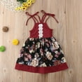 thumbnail image 5 of Summer Kids Toddler Baby Girl Party Princess Flower Tutu Dress Holiday Sundress, 5 of 7
