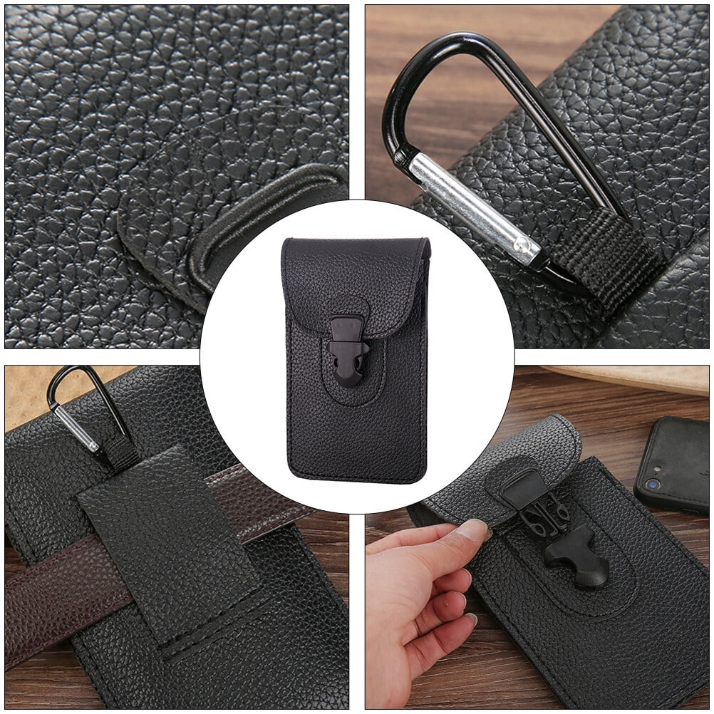 Set of 3 Fanny Pack Waist Pouch Outdoor Belt Bag Ultra Thin Tote Credit Card Holder Phone Leash Men's