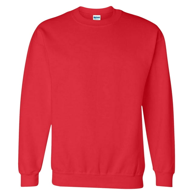 Gildan - Sudadera cuello redondo mangas Set-in Modelo DryBlend Adultos (13 colores) (Rojo)