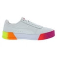 thumbnail image 2 of Puma Carina Neon Fade Girls Shoes Size 5.5, Color: White/Pink, 2 of 5