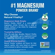 CALM Magnesium Powder | Raspberry Lemon Drink Supplement | 30 Packets | by Natural Vitality