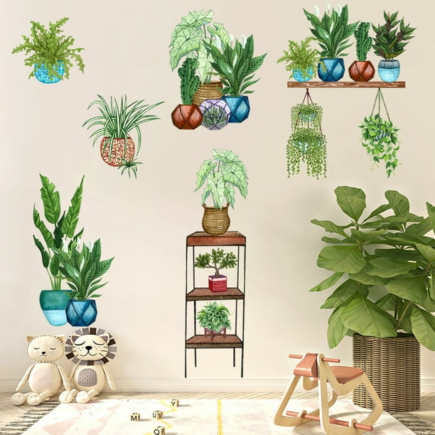 Stickers Muraux Plantes vertes – Déco Exotique