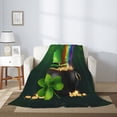thumbnail image 2 of Sikiie St. Patrick's Day4 Cozy Flannel Fleece Throw Blanket: Lightweight & Thick for All Seasons - Perfect for Women, Men, & Kids"50"x40", 2 of 6