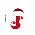 thumbnail image 3 of JeashCHAT 26 Initial Letter Christmas Ornaments, Red Personalized Christmas Initial Ornaments, Christmas Tree Decoration Hanging Pendant, 3 of 5