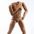 thumbnail image 3 of Figura masculina desnuda, flexible, musculosa y articulada, a escala 1/6, para niños. naranja, 3 of 9
