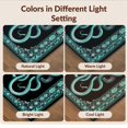 thumbnail image 7 of Design&I 6'x9' Ultra Soft Area Rug, Snake Gothic Round Serpent Abstract Scale Mosaic Mystical Border None Fluffy Washable Non Shedding for Guest Room Bedroom Living Room, 7 of 7