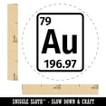 thumbnail image 2 of Gold Periodic Table of Elements Science Chemistry Self-Inking Rubber Stamp Ink Stamper - Green Ink - Mini 1/2 Inch, 2 of 7