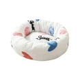 thumbnail image 2 of Calming Donut Cat Dog Bed Pillow,Machine Washable Plush Waterproof Zipper Cover,Anti-Slip Round Comfort Pet Bed,Pillow Design Cozy Warming Fluffy Fur Bed for Cats Medium Dogs,16 inches, 2 of 5