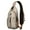 Floral and Bee, variant on Mandala Inspired Paisley Sling Backpack – Exotic Boho Floral Crossbody Daypack, Lightweight Anti-Theft Travel Bag with Adjustable Strap & Multiple Compartments
