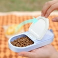 thumbnail image 3 of Bouteille d'Eau Portable pour Chien Distributeur d'Eau pour Animaux avec Récipient Alimentaire Bol Étanche pour Chat Chien pour Randonnée Marche Voyage, 3 of 9