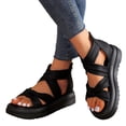 thumbnail image 5 of Women's Platform Thick-Soled Sandals Roman One-Strap Soft Fairy-Style Sandals for Women Summer Beach Shoes Fashion, 5 of 5