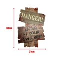 thumbnail image 3 of NSESSHome 3Pcs Halloween Decorations Beware Signs Yard Stakes Outdoor Creepy Assorted Warning Sign,Scary Zombie Theme Party Decor Supplies, 3 of 9