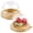 Gold, variant on Mini Dessert Containers With Dome Lids 100pcs Clear Plastic Individual Ore Cookie Holder Small Cake Box For Cupcake Cocoa Bomb Strawberry Cheesecake And Mooncake (clear Base)
