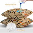 thumbnail image 4 of Throw Pillow Covers 26x26 Inch Set of 2, Brown Boho Waterproof Outdoor Pillow Covers, Farmhouse Vintage Ethnic African Women Decorative Cushion Pillowcases for Couch, Sofa, Bed, Garden, Patio, 4 of 9