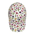 thumbnail image 4 of Balery Baseball Cap Adjustable Size for Running Workouts and Outdoor Activities All Seasons Dad Hat(Tulips Flowers), 4 of 9