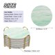 thumbnail image 2 of Bebida Portavasos con Soporte, 6uds 4 - Corcho Base Posavasos para Bebidas, Arenisca Estilo para Tipos de Tazas, Hogar Decoración, Madera Mesa (Verde), 2 of 6