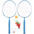 thumbnail image 1 of OULII 1Set Badminton Rackets for Beginners with Plastic Material for Kids and Adults, 1 of 5