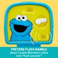 thumbnail image 2 of Sesame Street Cookie Monster Terrific 3-in-1 Potty Training Chair, Toilet Seat Trainer, and Step Stool, Easy Clean, Pretend Flush Handle, Gender Neutral, 2 of 8