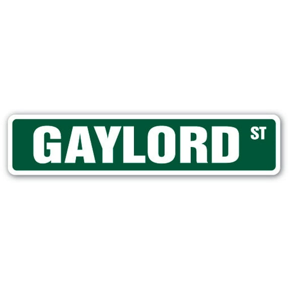 GAYLORD Street Sign Childrens Name Room Sign | Indoor/Outdoor |  30" Wide