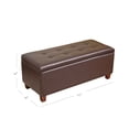 thumbnail image 6 of HomePop Large Faux Leather Storage Ottoman, Multiple Colors, 6 of 7