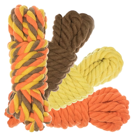 Craft County Twisted Natural Cotton Rope Combo Kits - Multiple Colorful Kits, Lengths, & Diameters - Crafting Cord - Décor and Crafts