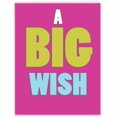 thumbnail image 1 of J1420K Jumbo Funny Blank Birthday Card: A Big Wish With Envelope (Extra Large Version: 8.5'' x 11''), 1 of 5