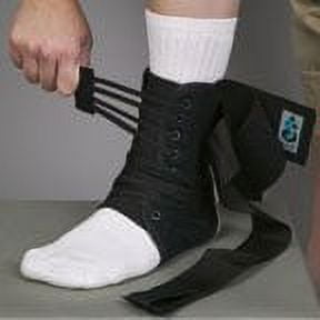Med Spec ASO Ankle Stabilizer Orthosis Speed Lacer, Black, X-Small