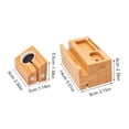 thumbnail image 3 of PEONAVET Charging Socket Charging Socket Wood Charging Dock for Multiple Devices 3 USB Ports Charging Dock Compatible, 3 of 9