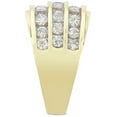 thumbnail image 2 of Pompeii 3Ct Men's Diamond Multi-Row Ring 10k Yellow Gold (G/H,I1-I2), 2 of 5