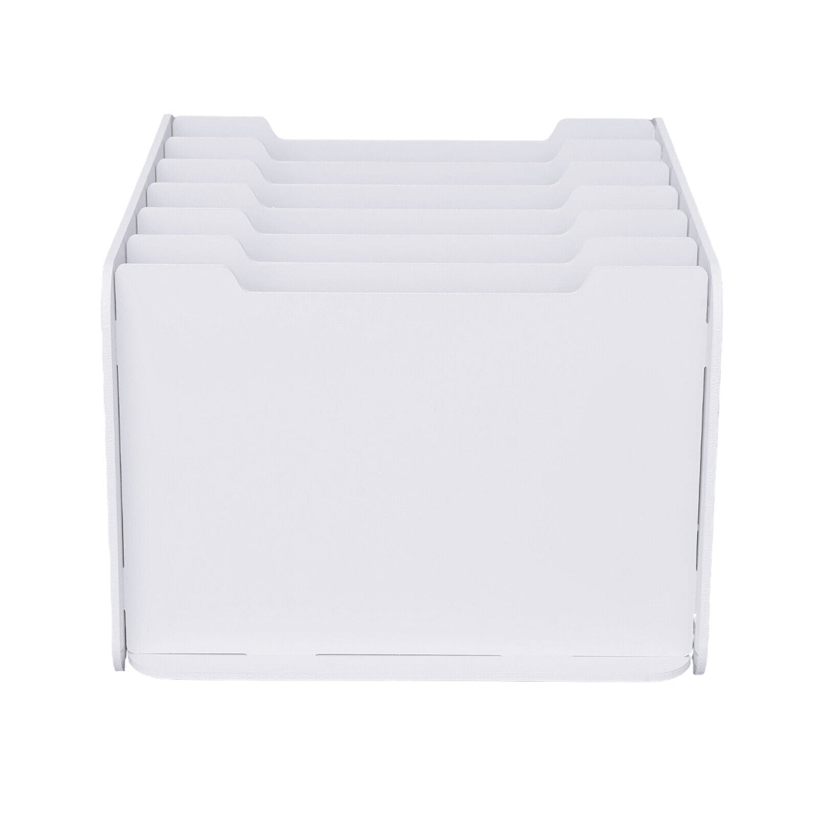 34*25*39cm 7 Tiers White Office Desk Desktop Organizers Accessories Letter Tray Paper Sorter Holder File Document Rack Shelf