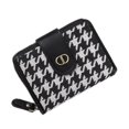 thumbnail image 1 of Cartera para mujer con múltiples ranuras para tarjetas que evitan la desmagnetización Diseño de cremallera para tarjeta de identificación de crédito Black Swallow Gird 12x9x4cm, 1 of 5
