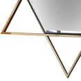 thumbnail image 5 of Hexagon Shaped Wall Mirror with Star Frame, Champagne Gold, 5 of 5