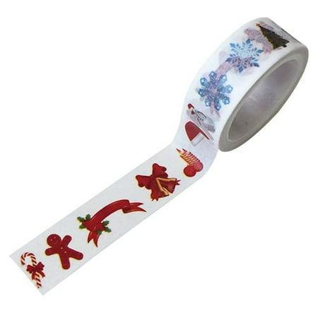 Diy Duct Tape Christmas Gifts AkoaDa Rolls Washi Tape Set, Christmas Cartoon Decorative Washi Tape Sticker DIY Scrapbook Album Decor, Decorative Washi Masking Tape Set for DIY Crafts and Gift Wrapping ()