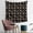 Fox Butterfly Flower, variant on 50x50 Inch Square Wall Tapestry for Indoor & Outdoor, Living Room, Bedroom, Teen Room,Fox Butterfly Flower Black Pattern