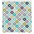 thumbnail image 3 of Ambesonne Modern Shower Curtain, Geometrical Triangles, 69"Wx84"L, Multicolor, 3 of 3