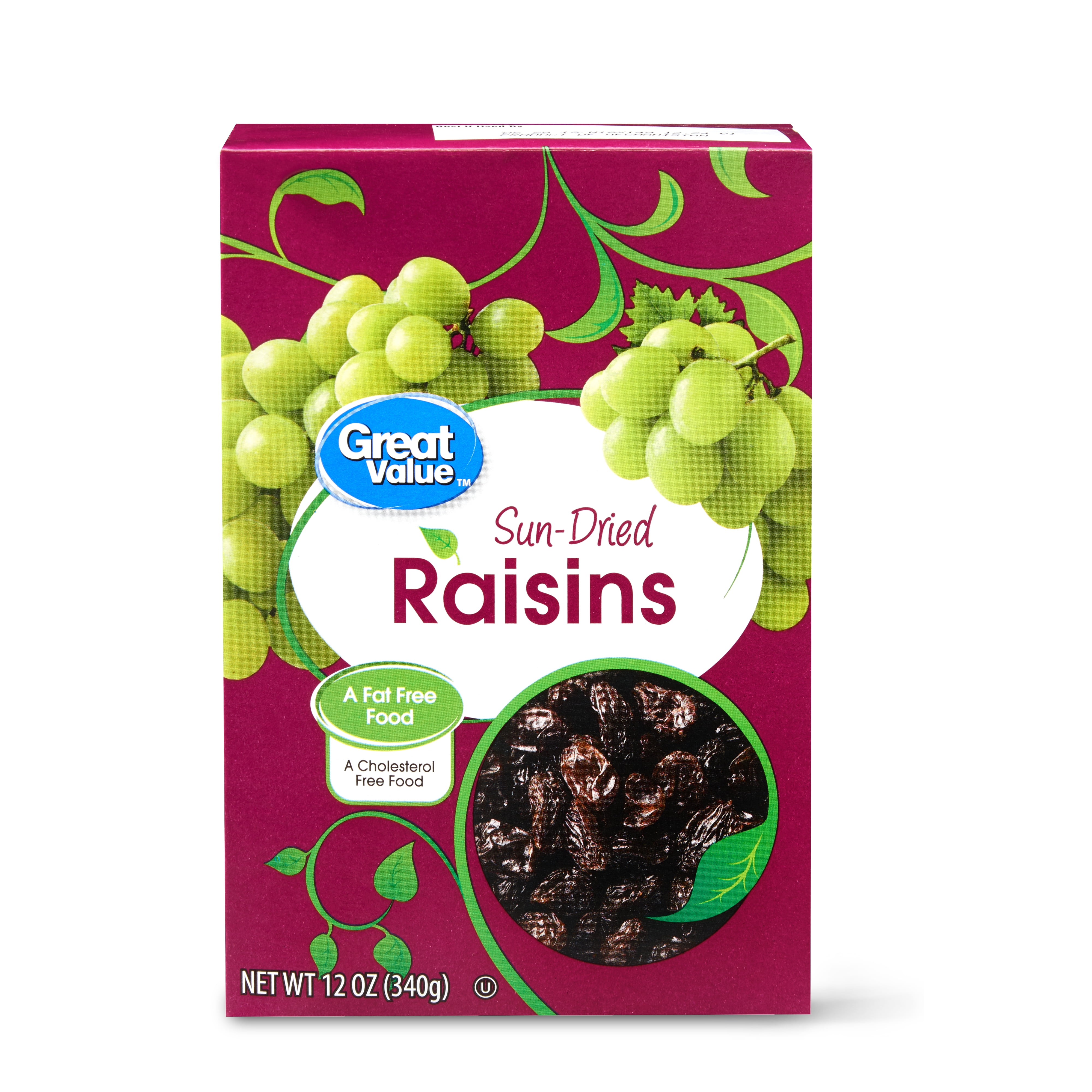 Great Value California Raisins, 12 oz