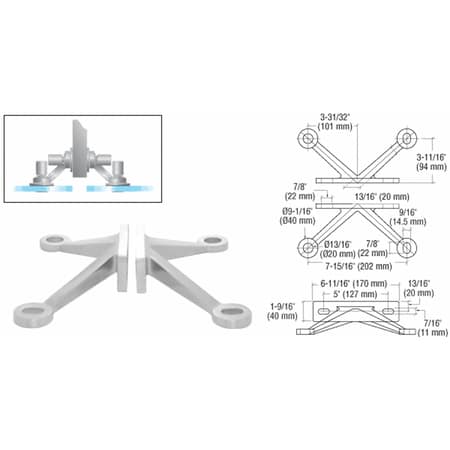 - CRL Brushed Stainless Heavy Duty 4 Arm