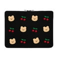 thumbnail image 4 of ZHaobin Cute Tablet Bag 14 15 15.6 Inch Protective Computer Accessories Water-Resistant Shockproof Laptop Cover for MacBook/For ipad/DELL/HP (Cherry Bear,14 Inch), 4 of 7