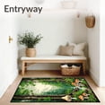 thumbnail image 3 of ODIKA 6'x9' Machine Washable Non-Slip Area Rug, RAINIER COTTAGE Forest Fantasy High Traffic Rug, Green, 91038, 3 of 7