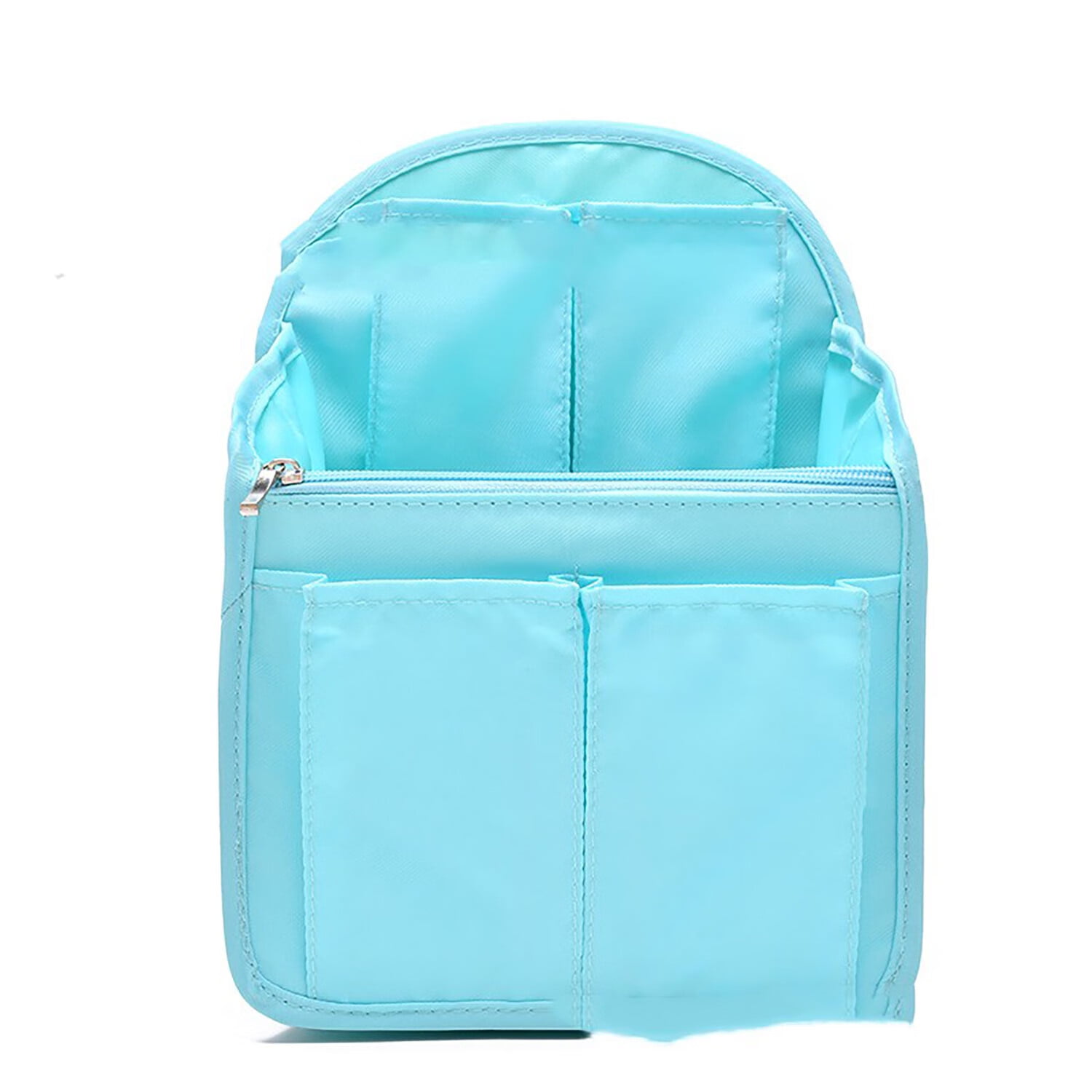 Sweetude 2 Pcs Mini Backpack Organizer Insert Small Shoulder Bag Divider  for Rucksack Purse Lightweight Nylon(Light Blue)