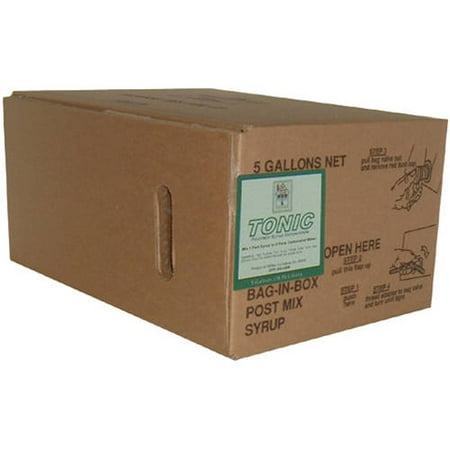 Willtec Tonic Bag in Box Soda Syrup Concentrate, 5 gal