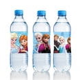 thumbnail image 5 of Decoración de cumpleaños de Frozen de Disney, pegatinas para botellas de fiesta de princesas Elsa y Anna, pegatinas para la reina de las nieves, fiesta feliz para baby shower, 5 of 5
