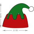 thumbnail image 2 of Sombrero de elfo, sombreros LED navideños de fieltro con cascabeles, gorro de Papá Noel iluminado, rojo y verde con purpurina, divertidos recuerdos para fiesta de Navidad, 2 of 5