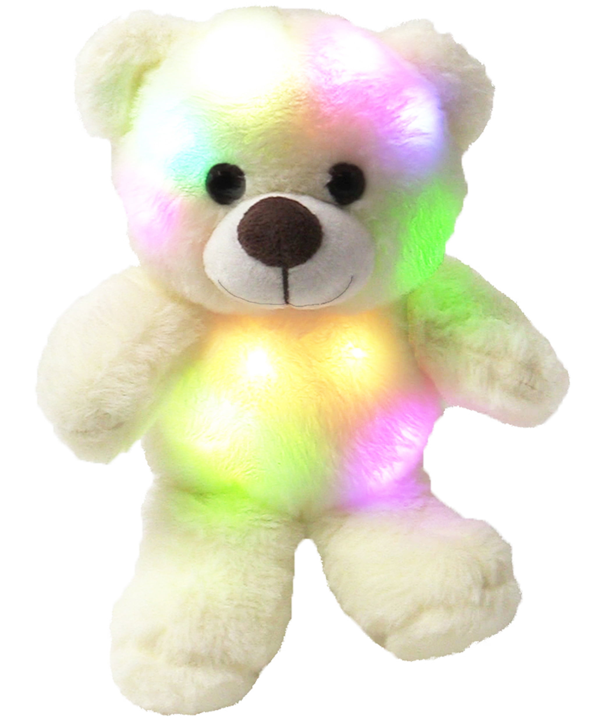My First Light Up Colours Plush Teddy Cuddly Toy Super Soft Glow Perfect Gift 
