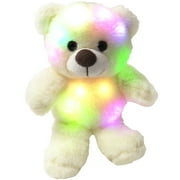 LED Stuffed Animals Small Teddy Bear Light-Up Toys Plush 8 inch